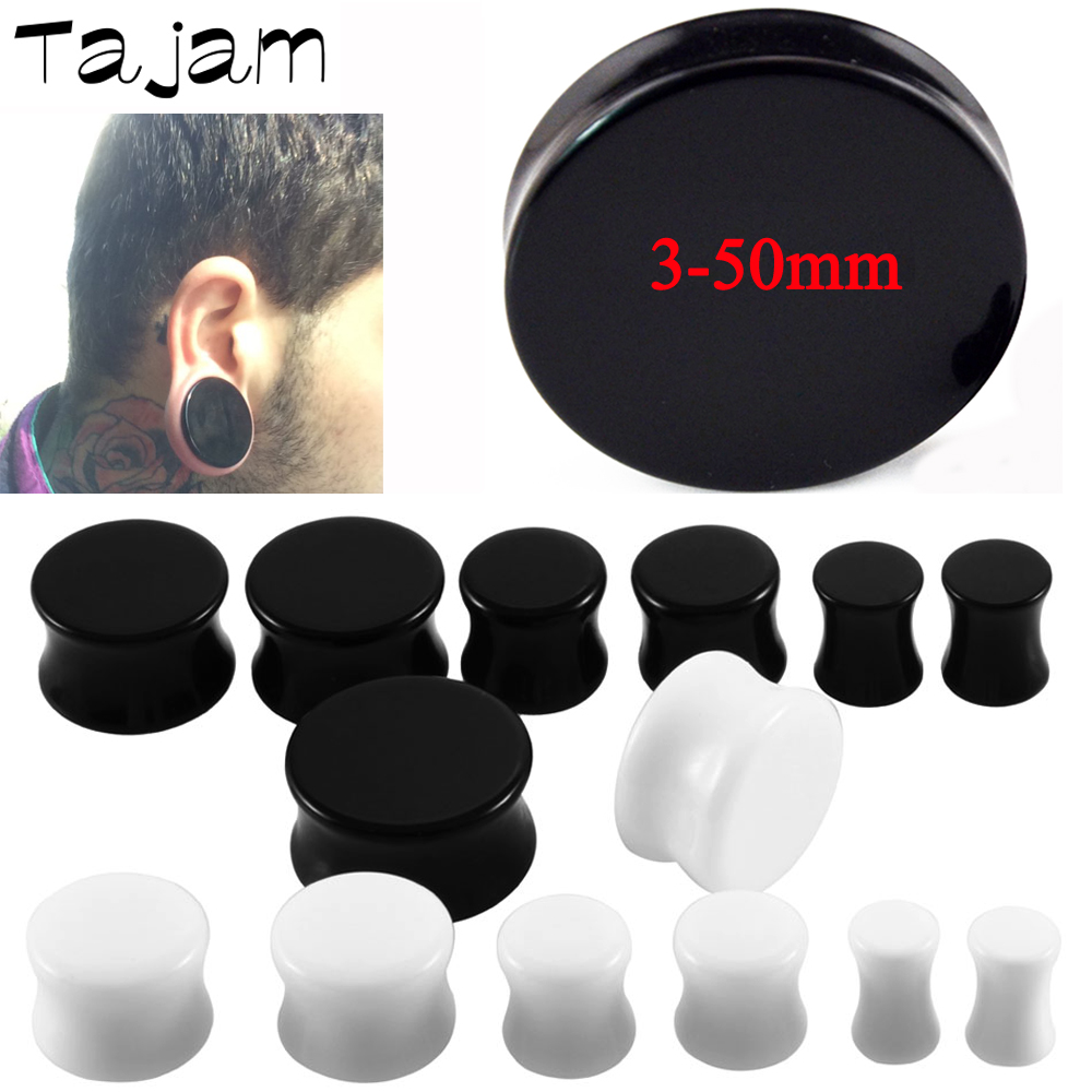 Body Jewelry Ear Gauges - 1 paire 3mm-50mm grande taille solide