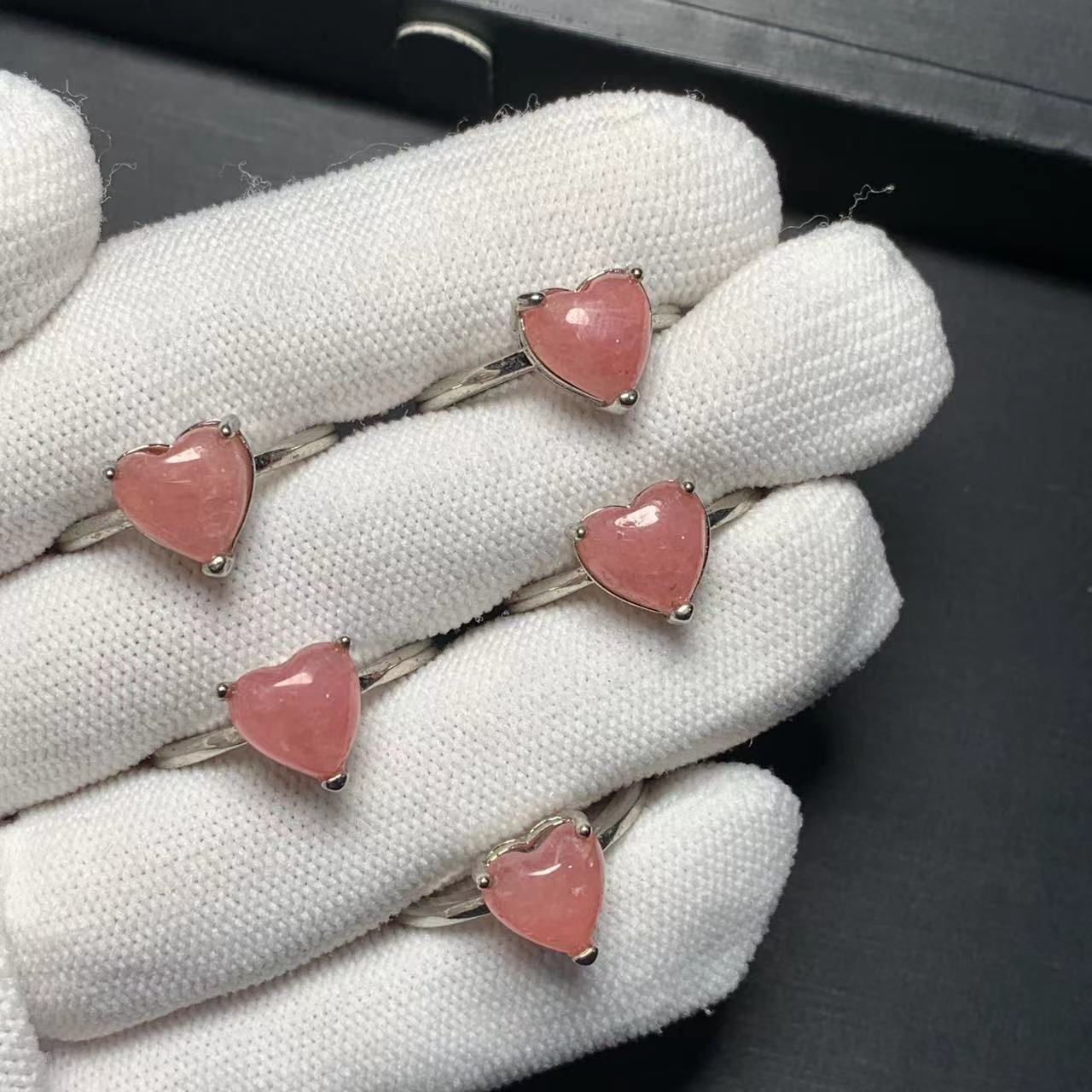 Body Jewelry High Quality - Bague en Rhodochrosite naturelle en forme