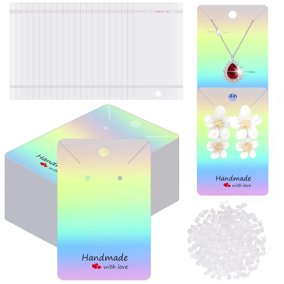 Body Jewelry Display - Lot de 200 cartes de présentation