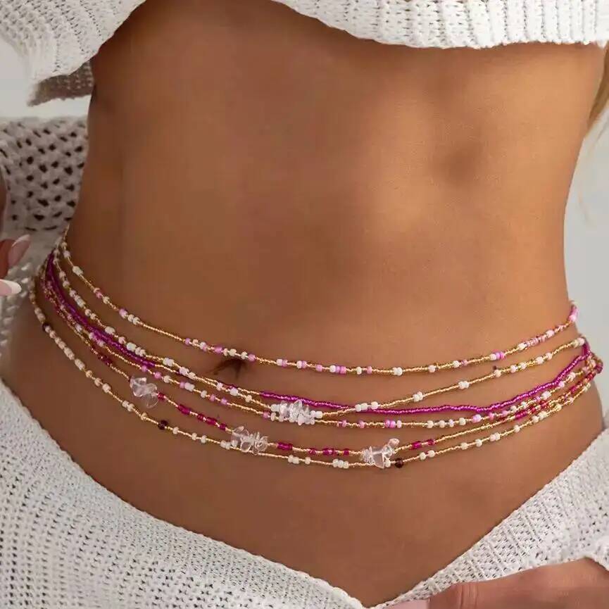 Body Jewelry Chain - SHIXIN Lot de 6 chaînes de