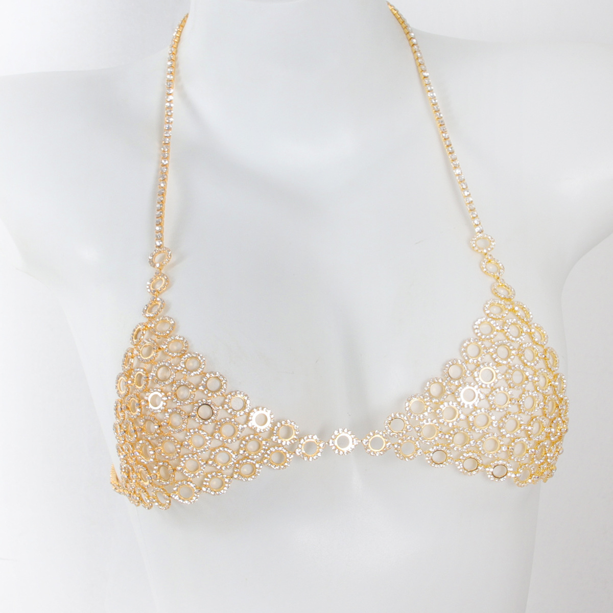 Soutien-gorge en biscuits de s - Body Jewelry Gold avis et prix