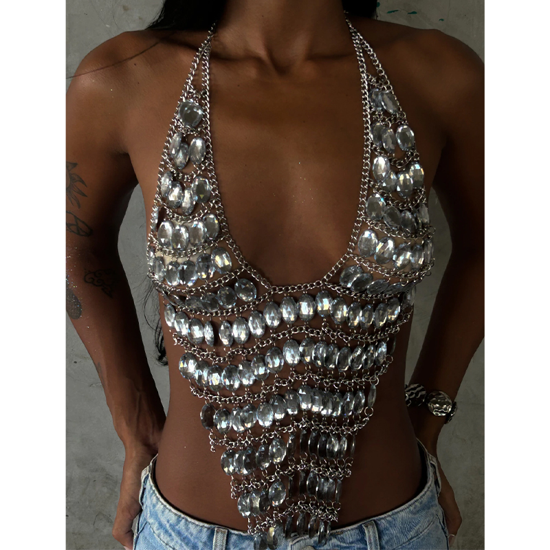 Top court dos nu fait main ave - Body Jewelry Gold avis et prix