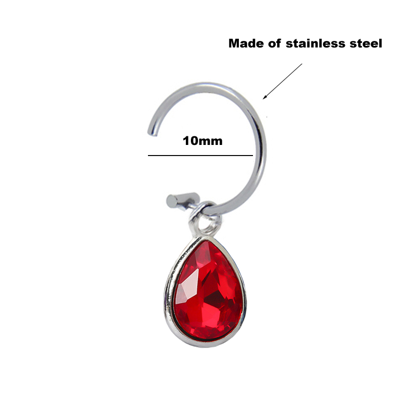 Faux Piercing en Acier Inoxyda - Body Jewelry Lip Ring avis et prix