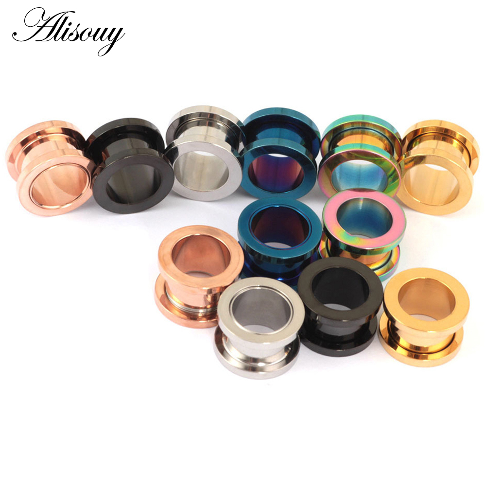 Bouchons d'oreille en acier in - Body Jewelry Ear Gauges avis et prix