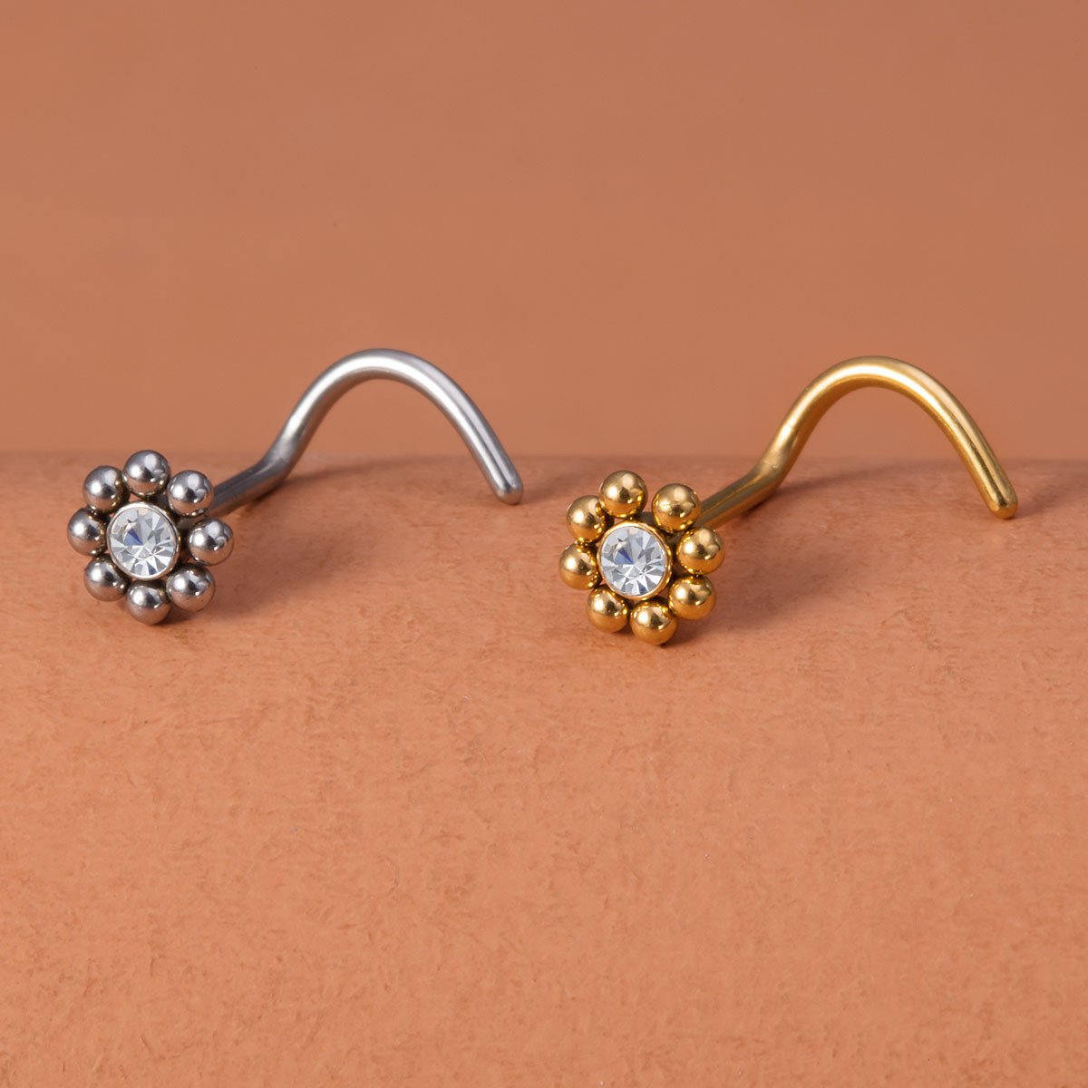 1 pièce de piercing de nez en  - Nostril Screw Pin avis et prix
