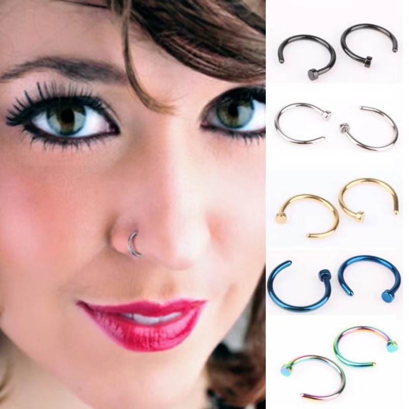 Lot de 6 faux anneaux de nez p - Body Jewelry Lip Ring avis et prix