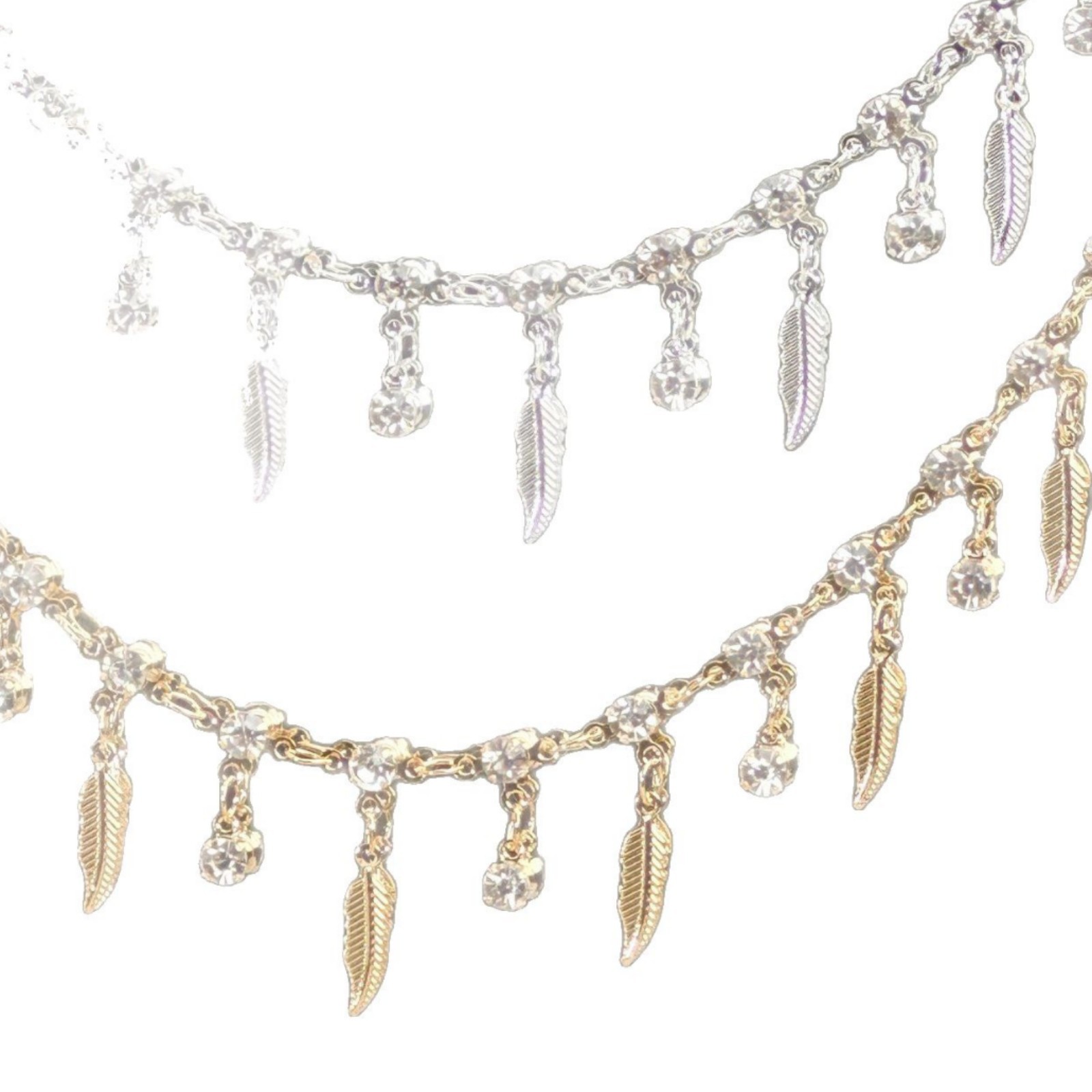 Chaîne de plumes de diamant tr - Body Jewelry Chain avis et prix