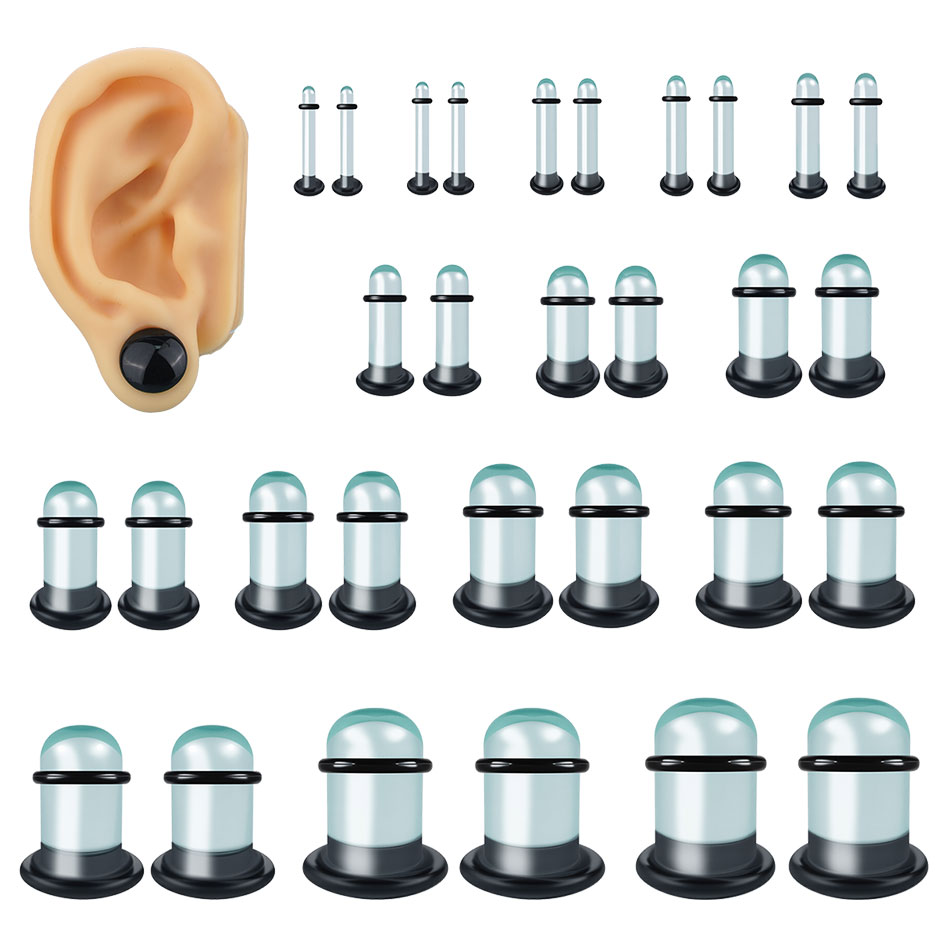 Jauges d'oreille en verre, Kit - Body Jewelry Ear Gauges avis et prix