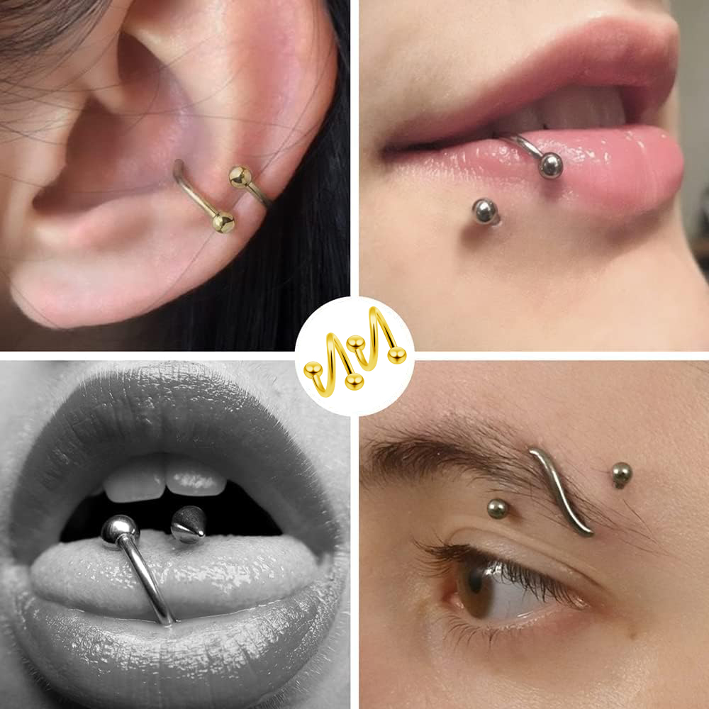 Boucles d'oreilles en spirale  - Body Jewelry Lip Ring avis et prix