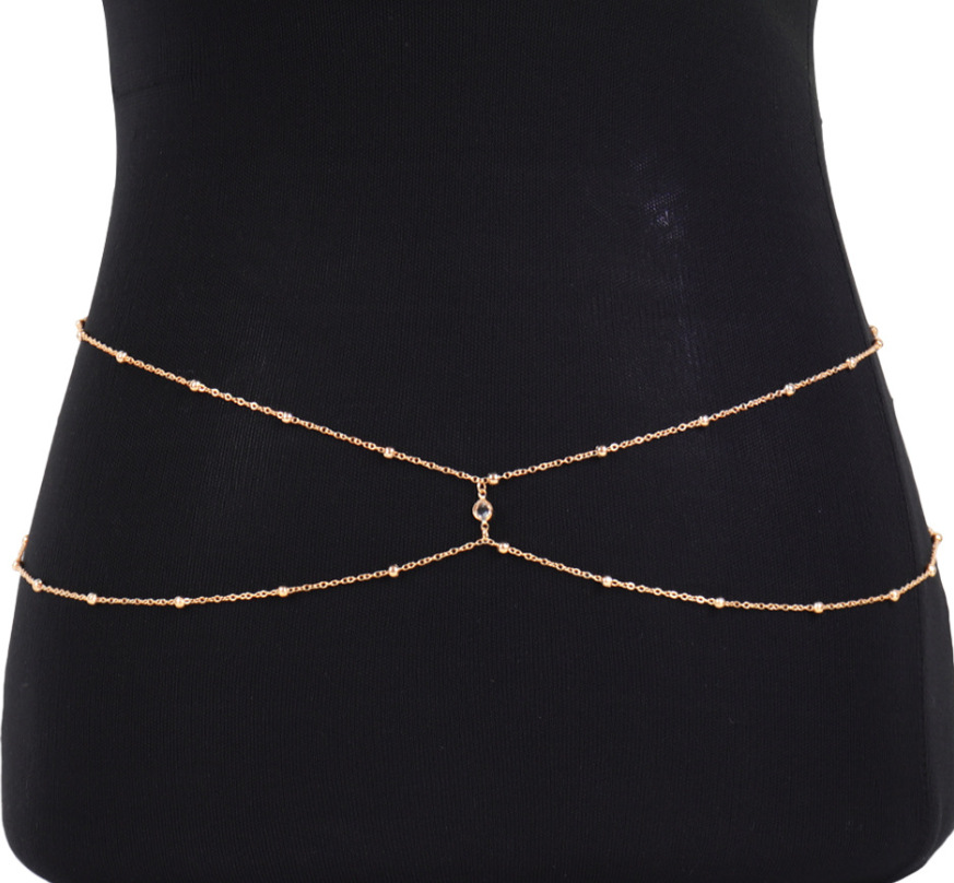 Bijoux de ventre perlés en bis - Body Jewelry Gold avis et prix