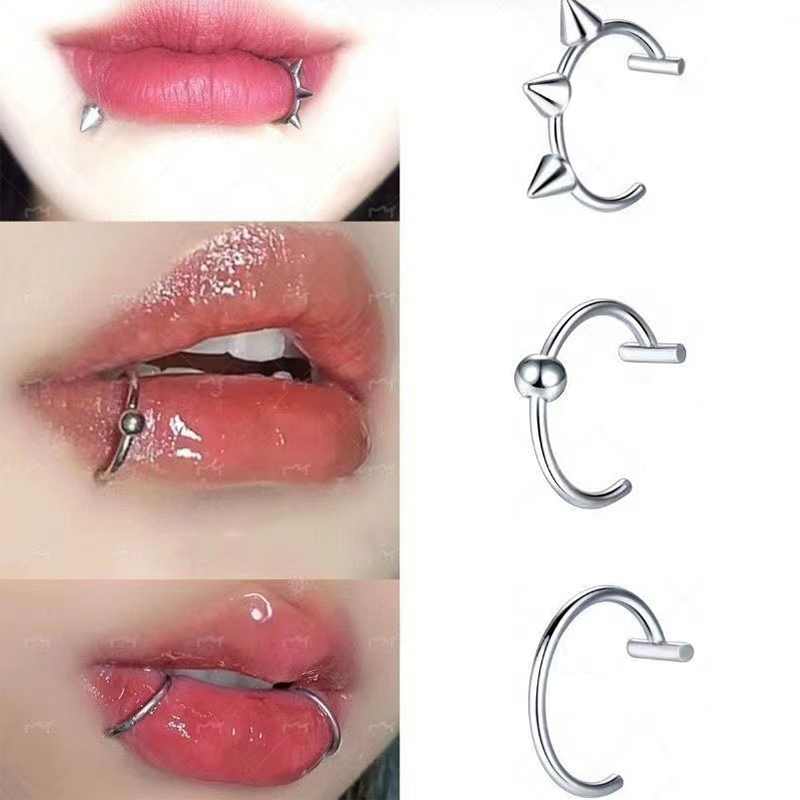Faux anneau de nez en acier in - Body Jewelry Lip Ring avis et prix
