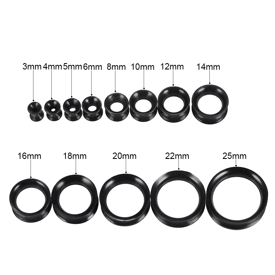 30 pcs/lot Silicone Flexible o - Body Jewelry Ear Gauges avis et prix