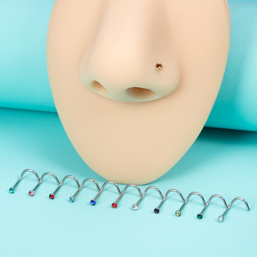 12 pièces pierre de naissance  - Nostril Screw Pin avis et prix