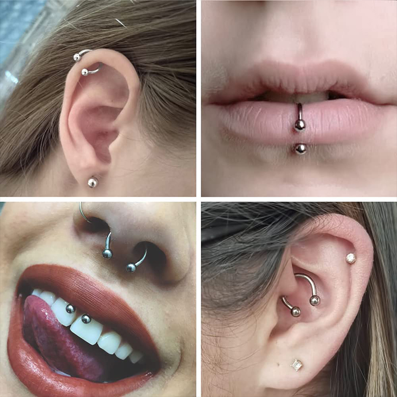 Lot de 5 bijoux de piercing en - Body Jewelry Lip Ring avis et prix
