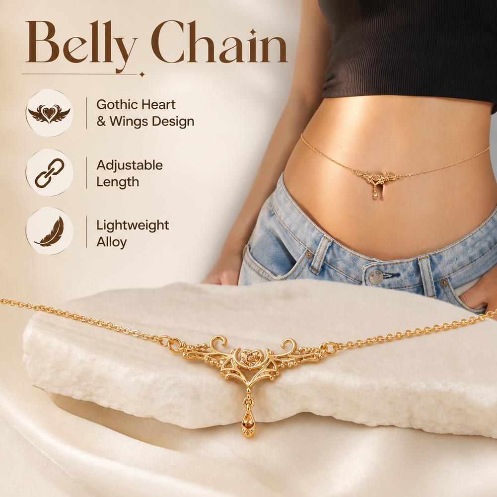 Chaîne de taille Flamme Cœur G - Body Jewelry Chain avis et prix