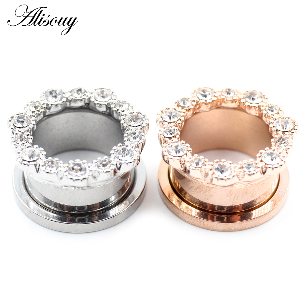 Alisouy 2 pièces en acier inox - Body Jewelry Ear Gauges avis et prix