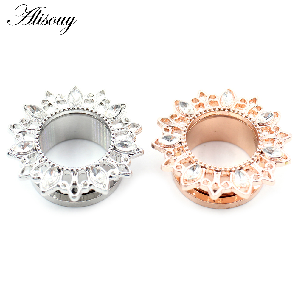 Alisouy 2 pièces en acier inox - Body Jewelry Ear Gauges avis et prix