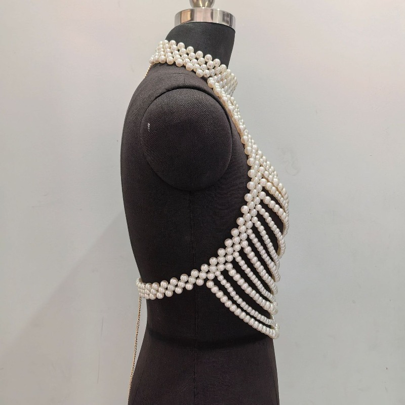 Chaîne de poitrine à perles de - Body Jewelry High Quality avis et prix