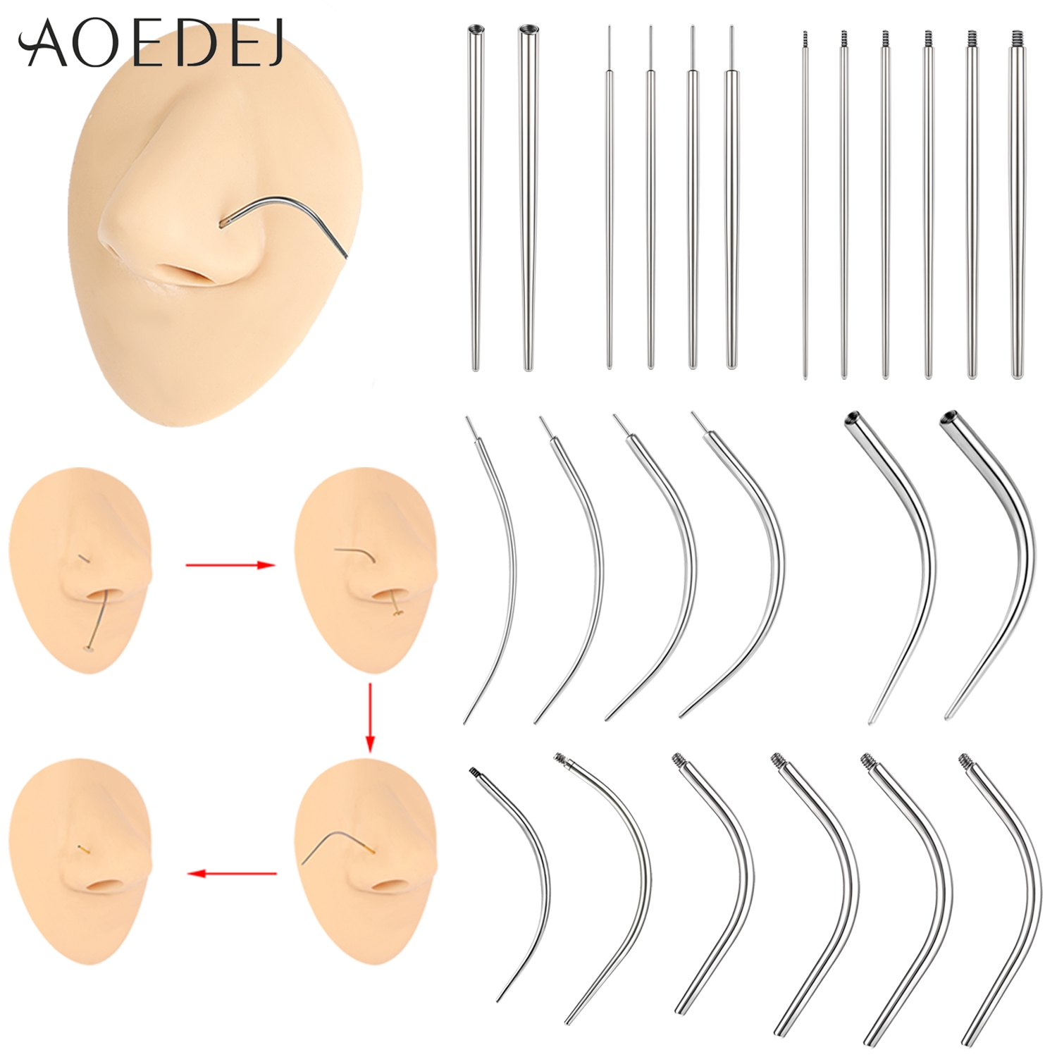 AOEDEJ 1 pièce en acier inoxyd - Nostril Screw Pin avis et prix